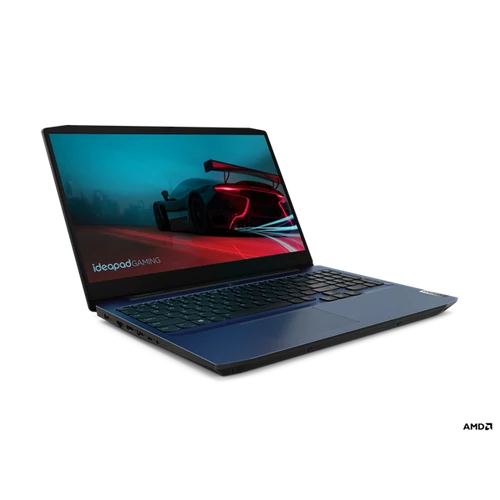 LENOVO IdeaPad Gaming 3-15ARH05, 15.6" FHD, AMD Ryzen 5-4600H, 8GB, 1TB+128GB M.2 , nV GTX1650-4, NO OS, Blue, M110 egér