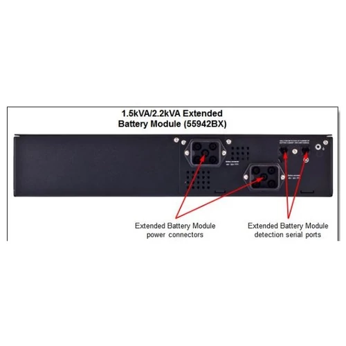 LENOVO UPS - 1.5kVA/2.2kVA 2U Rack or Tower, Szünetmentes tápegység, Extended Battery Module