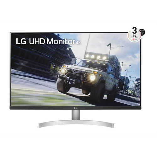 LG 4K VA monitor 31,5" 32UN500-W, 3840x2160 UHD, 16:9, 350cd/m2, 4ms, 60Hz, HDR10, 2xHDMI/DP, hangszóró, AMD FreeSync™