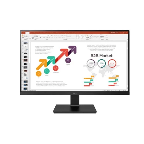 LG IPS Monitor 23,8" - 24BL650C 1920x1080, 16:9, 250 cd/m2, 5ms, HDMI, DisplayPort, USBx2, USB-C, állítható mag., pivot