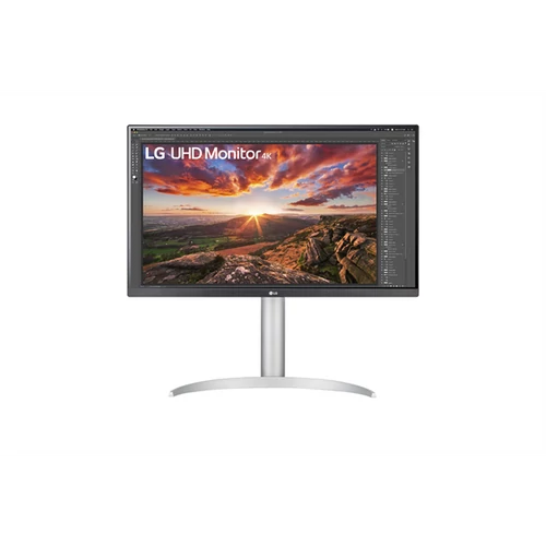 LG IPS monitor 27" 27UP850, 3840x2160, 16:9, 400cd/m2, 5ms, 2xHDMI/DisplayPort/USB-C/2xUSB, Pivot, hangszóró