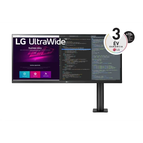 LG IPS monitor 34" 34WN780, 3440x1440, 21:9, 300cd/m2, 5ms, 2xHDMI/DisplayPort/3xUSB, hangszóró