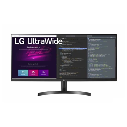 LG IPS monitor 34" 34WN700-B, 3440x1440, 21:9, 300cd/m2, 5ms, 1000:1, 75Hz, HDR, 2xHDMI/DP