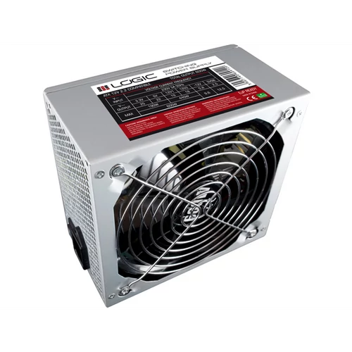 LOGIC Tápegység 600W 12cm ATX, 20+4, 80+