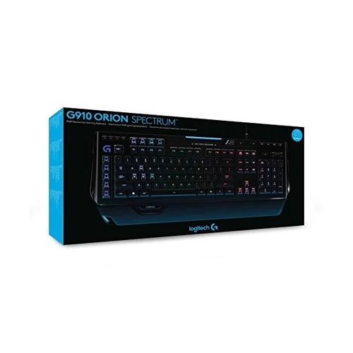 LOGITECH Billentyűzet - G910 Orion Spectrum RGB Mechanikus Gaming Vezeték Nélküli Fekete, DE