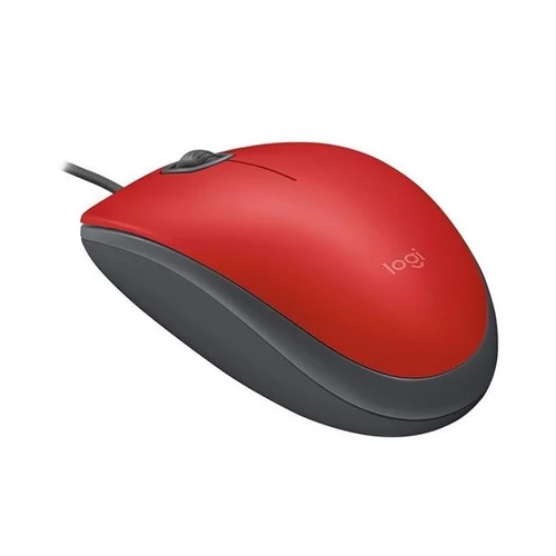 LOGITECH Egér - M110 Silent Vezetékes Optikai, Piros