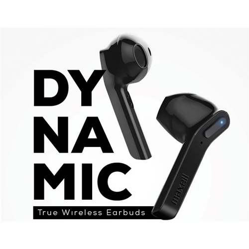 MAXELL TWS fülhallgató, DYNAMIC earbuds, bluetooth, fekete