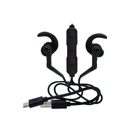 MAX MOBILE Headset Bluetooth KV-2039 vezték nélküli sport fülhallgató, Bluetooth, Mikorofon, Fekete