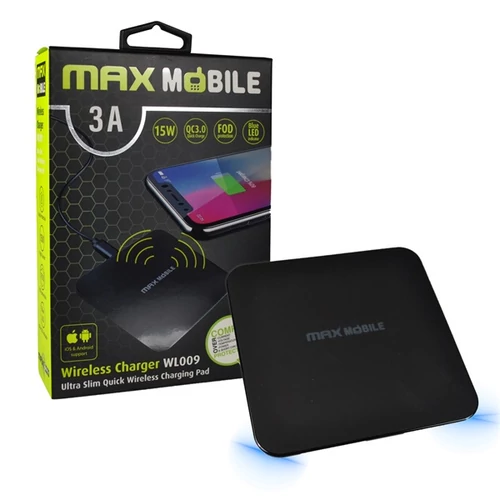 MAX MOBILE Wireless Töltő WL-009 Quick Charge 3,0, 3 A, 15 W