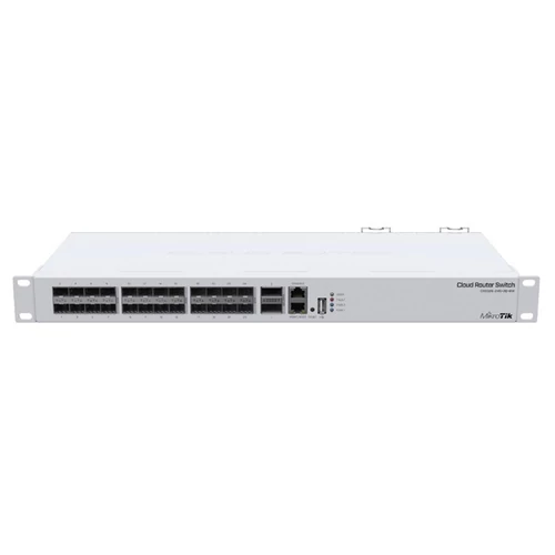 MIKROTIK Cloud Router Switch 1x100Mbps + 24x10Gbps SFP+ + 2x40Gbps QSFP+, Fémházas, Rackes - CRS326-24S+2Q+RM