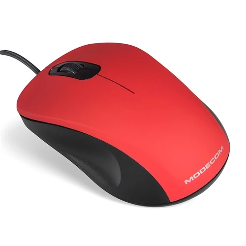 MODECOM Vezetékes egér optikai M10 USB, 1000dpi, Piros