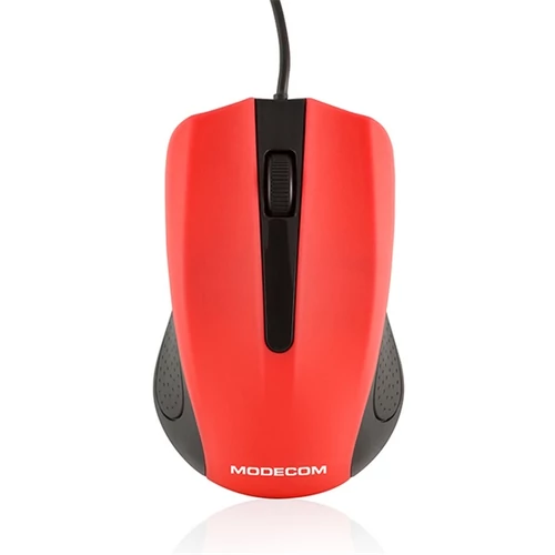 MODECOM Vezetékes egér optikai M9 USB, 1000dpi, Piros