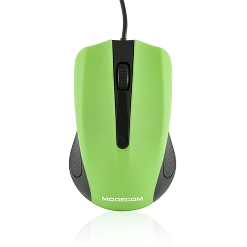 MODECOM Vezetékes egér optikai M9 USB, 1000dpi, Zöld