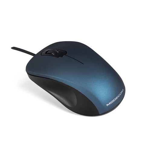 MODECOM Vezetékes egér optikai Silent M10S USB, 1000dpi, Kék