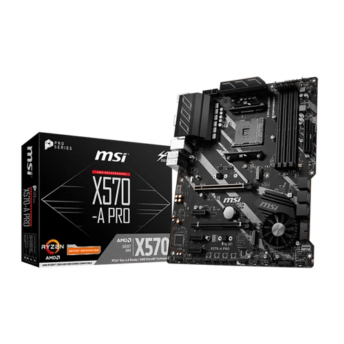 MSI Alaplap AM4 X570-A PRO AMD X570, ATX