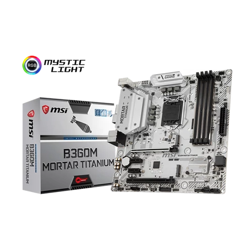 MSI Alaplap S1151 B360 MORTAR TITANIUM Intel B360, mATX