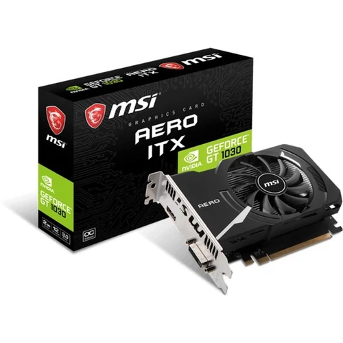 MSI Videokártya PCI-Ex16x nVIDIA GT 1030 AERO ITX OC 2GB DDR4