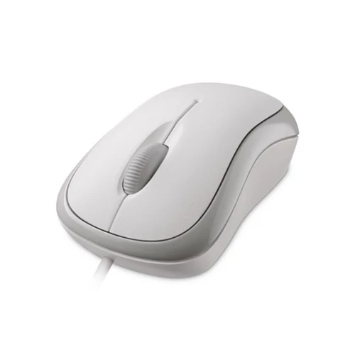 MS Vezetékes egér Basic Optikai USB Fehér, L2 (Üzleti csomagolás)