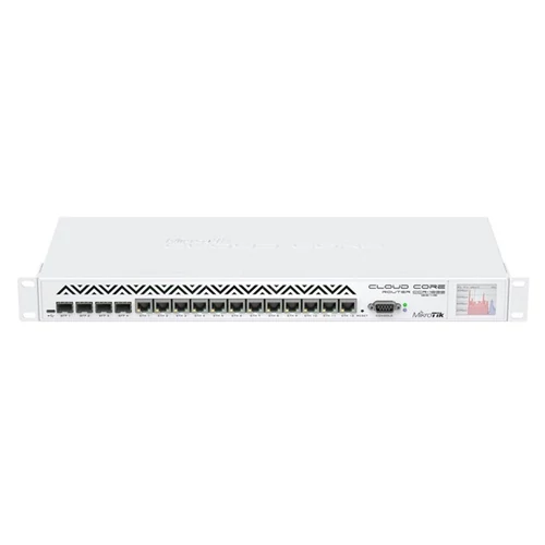 MIKROTIK Vezetékes Cloud Core Router 12x1000Mbps + 4x1000Mbps SFP, Menedzselhető, Rackes - CCR1036-12G-4S-EM