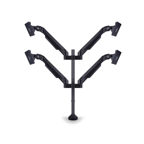 MULTIBRACKETS 4 karos asztali konzol, M VESA Gas Lift Arm Quad Black (15-32", max.VESA: 100x100 mm, 10 kg)