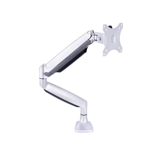 Multibrackets asztali rögzítő Gas Spring Single, dönthető, forgatható konzol, 15-27", ezüst