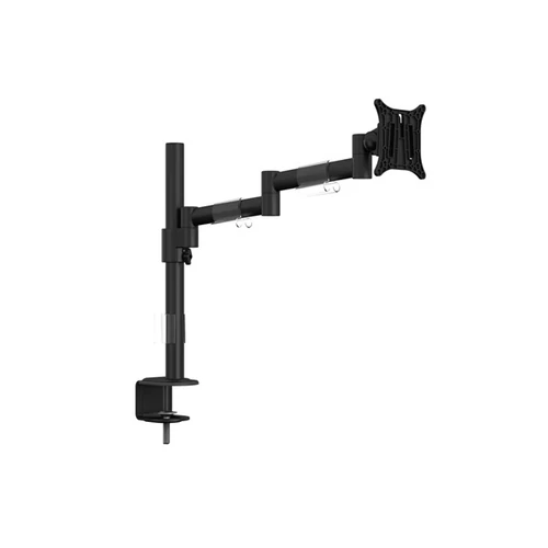 Multibrackets asztali rögzítő Officeline Single II, dönthető, forgatható konzol, 15" - 30", fekete
