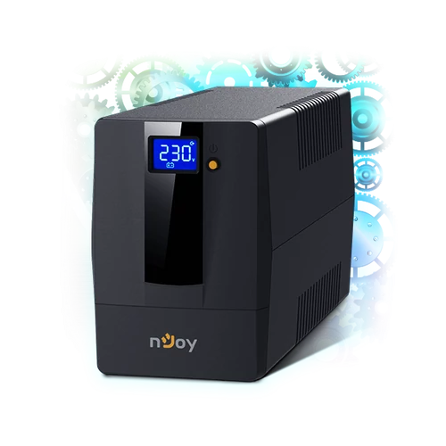 NJOY Szünetmentes + AVR Horus Plus 1000, 1000VA, 600W, Line-Interactive, LCD Touch display