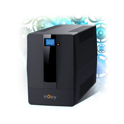 NJOY Szünetmentes + AVR Horus Plus 2000, 2000VA, 1200W, Line-Interactive, LCD Touch display
