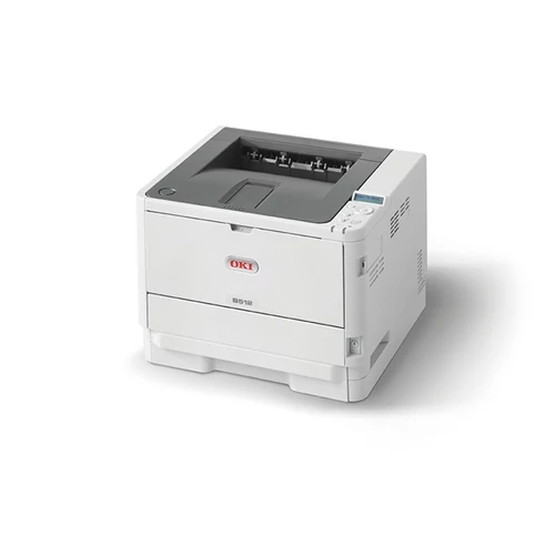 OKI Lézer LED nyomtató B512dn, fekete, 512MB, USB/Háló/WIFI opció, A4 45lap/perc FF, 1200x1200 dpi, Duplex (receptnyomtató)