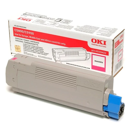 OKI Toner C58/59/5550MFP piros 5000/oldal