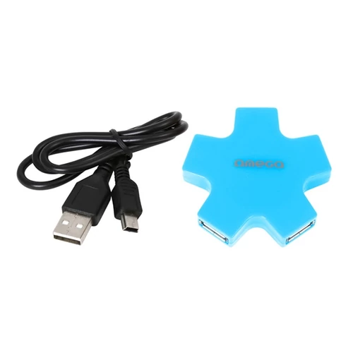 VARR USB 2.0 HUB 4 Port, kék