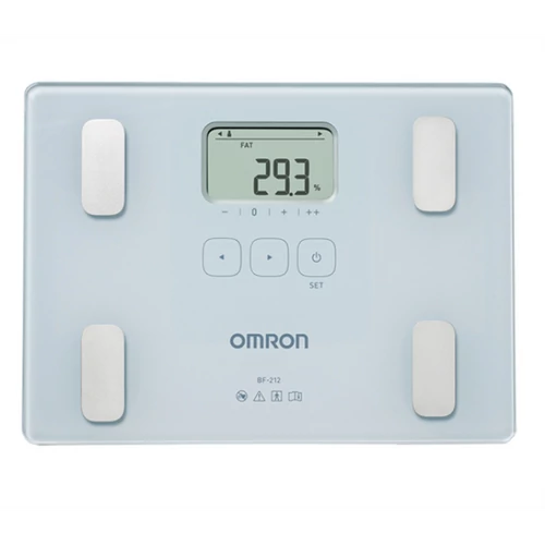 OMRON BF212 Testösszetétel-elemző mérleg, súly/testzsír(%)/testtömegindex mérés, 4 felhasználó