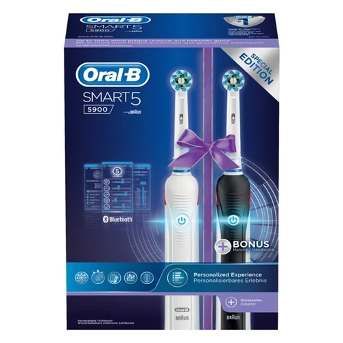 ORAL-B SMART 5 5900 Elektromos fogkefe (CrossAction fejjel, duopack)