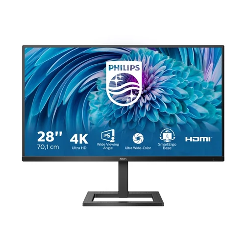 PHILIPS IPS monitor 28" 288E2UAE, 3840x2160, 16:9, 300cd/m2, 4ms, DisplayPort/HDMI/5xUSB, hangszóró