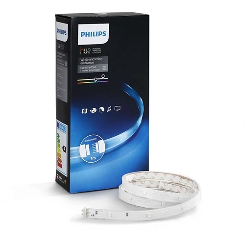 PHILIPS HUE White and Color Lightstrip Plus, ledszalag toldóelem - 11,5W, 2000K - 6500K, 16m szín, IP20, 1 méter