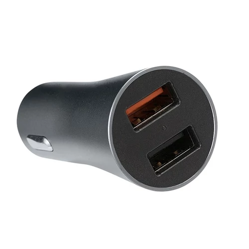 PLATINET autós töltő, 2xUSB, 3,4A + microUSB kábel 1m, fekete