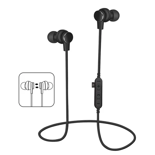 PLATINET vezeték nélküli fülhallgató, Bt V4.2, microSD foglalattal, fekete