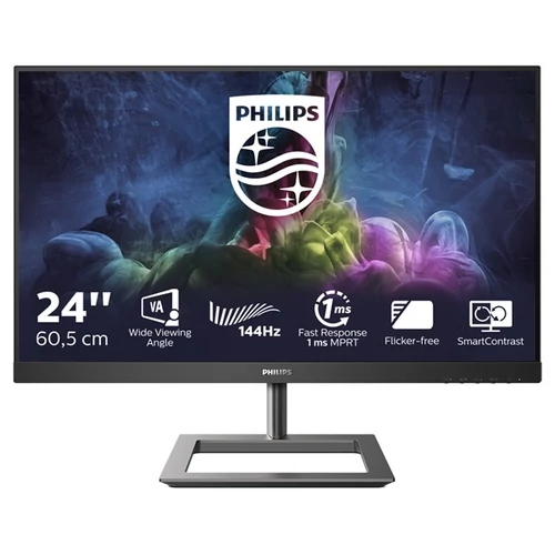 PHILIPS Gaming 144Hz VA monitor 23.8" 242E1GAJ, 1920x1080, 16:9, 350cd/m2, 1ms, HDMI/DisplayPort, hangszóró