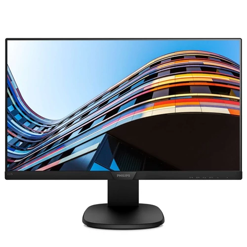 PHILIPS IPS monitor 21,5" 223S7EJMB, 1920x1080, 16:9, 250cd/m2, 5ms, 60Hz, VGA/HDMI/DP/4xUSB, hangszóró, Pivot