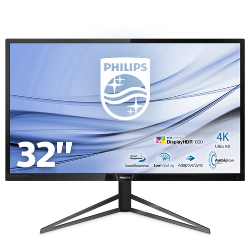 PHILIPS Ambiglow MVA monitor 31.5" 326M6VJRMB, 3840x2160, 16:9, 600cd/m2, 4ms, HDR, 60Hz, 3xHDMI/DP/4xUSB, hangszóró