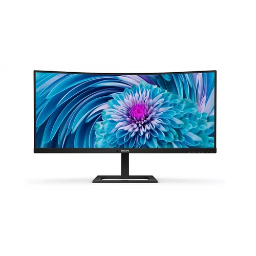PHILIPS Ívelt VA monitor 34" 346E2CUAE, 3440x1440, 21:9, 350cd/m2, 1ms, 100Hz, USB-C/4xUSB/DisplayPort/HDMI, hangszóró