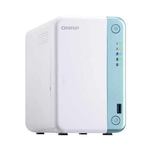 QNAP NAS 2 fiókos TS-251D-4G Celeron 2x2.0 GHz, 4GB RAM, 1x100/1000, 2xUSB3.2, 3xUSB2.0