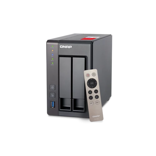 QNAP NAS 2 fiókos TS-251+-2G Celeron 4x2.0 GHz, 2GB RAM, 2 x 2x100/1000, 2xUSB3.2, 2xUSB2.0