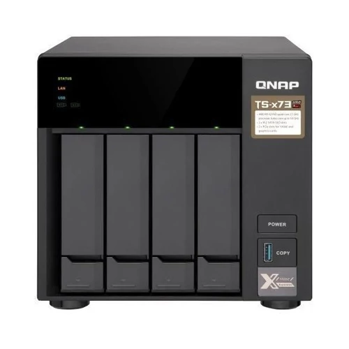QNAP NAS 4 fiókos TS-473-8G AMD 4x2,1 GHz, 8GB RAM, 4x100/1000, 4xUSB3.2
