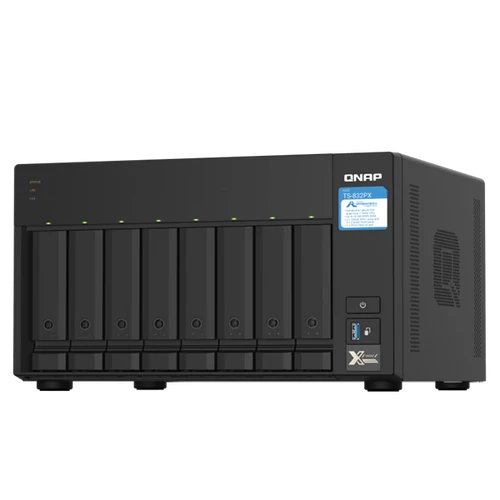 QNAP NAS 8 fiókos TS-832PX-4G Cortex-A57 4x1,7GHz, 1x4GB RAM, 2x2.5G/1G/100M,  2x10GbE SFP+