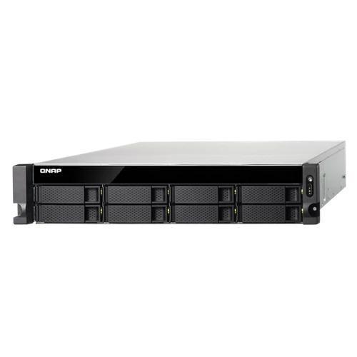 QNAP NAS 8 fiókos TS-883XU-E2124-8G Xeon 4x3.3Ghz, 8GB RAM, 4x100/1000, 2x10GbE SFP+, 4xType-A, 2xType-C USB3.2