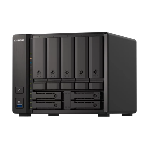 QNAP NAS 9 fiókos TS-h973AX-8G XEON 4x2,2GHz, 1x8GB RAM, 2x2.5G/1G/100M, 1x10GBASE-T (10G/5G/2.5G/1G/100M)