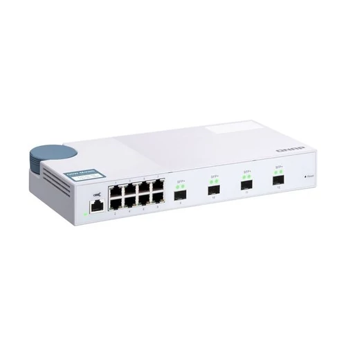 QNAP Switch 8x1000Mbps + 4x10000Mbps SFP+, Menedzselhető, Asztali - QSW-M408S