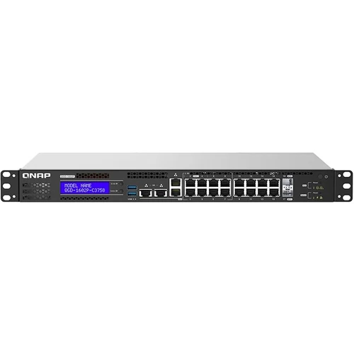 QNAP Smart Edge PoE Switch QGD-1602P-C3558-8G, Atom® C3558 8x2,2GHz, 8GB RAM,  8x1GbE, 8x2.5GbE, 2x10GbE SFP+