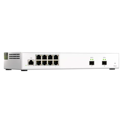 QNAP Switch 8x2500Mbps + 2x10000Mbps SFP+, Menedzselhető, Asztali - QSW-M2108-2S